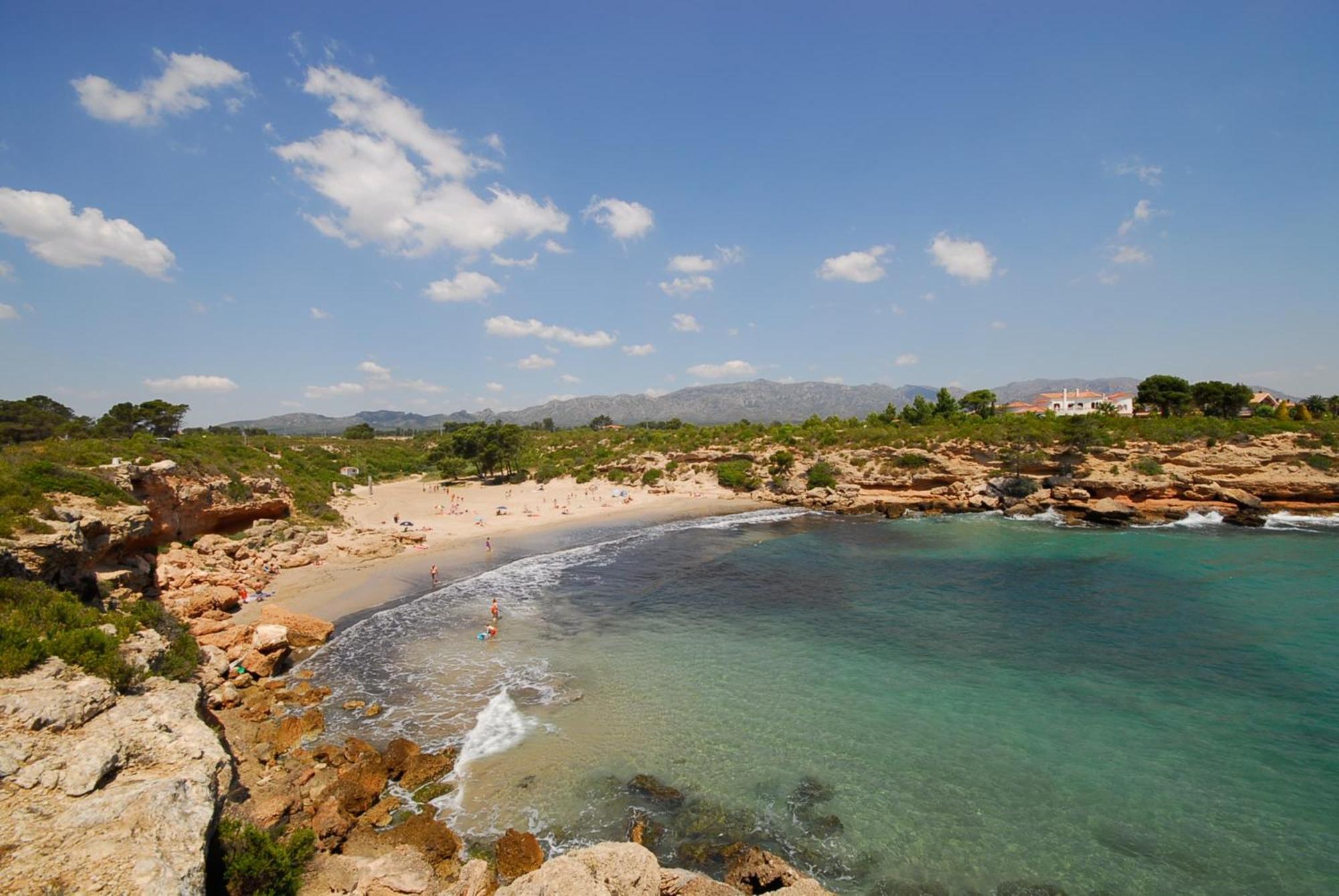 Villa Dos Calas - Bonita Villa De Estilo Rustico Y Piscina De Agua Salada L'Ametlla de Mar Eksteriør billede